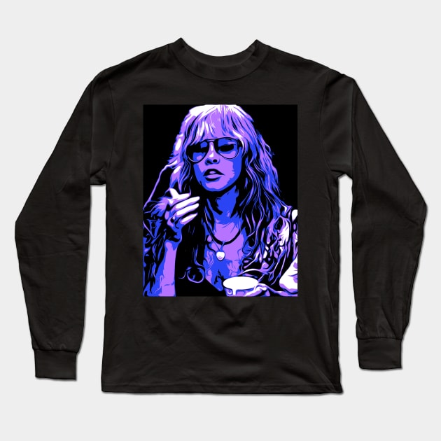 Stevie Nicks Retro Colors Long Sleeve T-Shirt by OFFblack